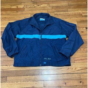 High Seas Foul Weather Gear Mens Rain Jacket Size 2XL XXL Blue Crown Royal Nylon